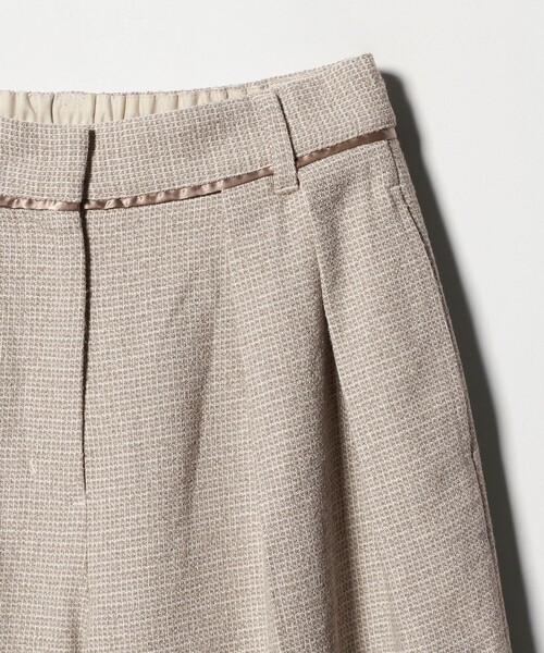 A DAY IN THE LIFE UNITED ARROWS(アデイインザライフユナイテッドアローズ)の「メランジ ツイードライク 2タック ワイドパンツ ‐ウォッシャブル‐<A DAY IN THE LIFE>(その他パンツ・レディース・モカ/ダークグレー/ベージュ・M/S)」の19枚目の写真