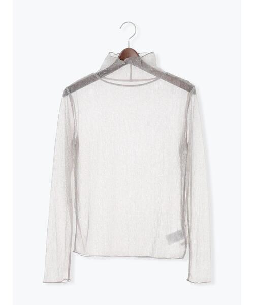 Te chichi（テチチ）の「ラメプリーツシアータートルインナー（Tシャツ/カットソー・レディース・シルバー/ブラック/ピンク・F）」の18枚目の写真