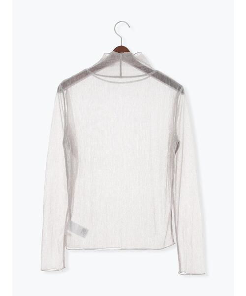 Te chichi（テチチ）の「ラメプリーツシアータートルインナー（Tシャツ/カットソー・レディース・シルバー/ブラック/ピンク・F）」の19枚目の写真