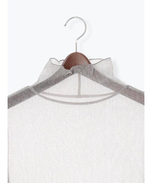 Te chichi（テチチ）の「ラメプリーツシアータートルインナー（Tシャツ/カットソー・レディース・シルバー/ブラック/ピンク・F）」の20枚目の写真