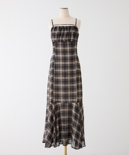 ショートニット＋マーメイドキャミワンピースセット（ワンピース