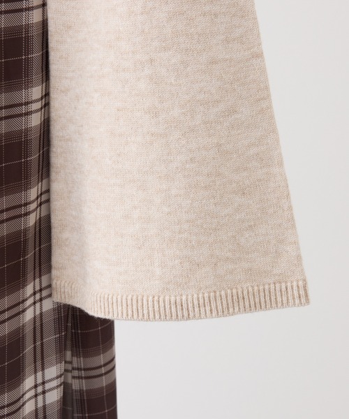 ショートニット＋マーメイドキャミワンピースセット（ワンピース