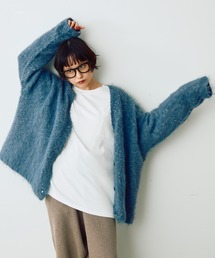 Crisp | メランジシャギーオーバーニットカーディガン(カーディガン/ボレロ)