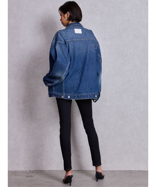 GYDA(ジェイダ)の「ヴィンテージBIGデニムGジャン(デニムジャケット・レディース・ブラック/ブルー/インディゴブルー・FREE)」の7枚目の写真