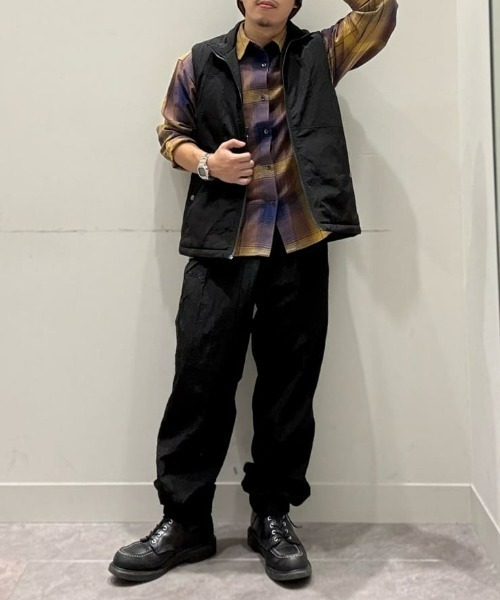 CAMP7（キャンプセブン）の「【CAMP7】ワッシャーナイロンサイドラインパンツ（シルエット/撥水加工/アクティブ/カジュアル）（その他パンツ・メンズ・ブラック/グレー・L/M/XL）」の12枚目の写真