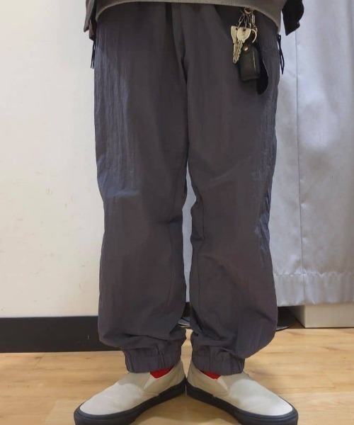 CAMP7（キャンプセブン）の「【CAMP7】ワッシャーナイロンサイドラインパンツ（シルエット/撥水加工/アクティブ/カジュアル）（その他パンツ・メンズ・ブラック/グレー・L/M/XL）」の17枚目の写真