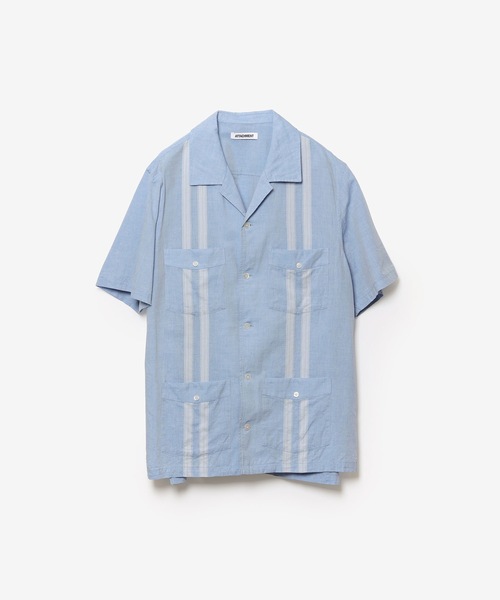 ATTACHMENT（アタッチメント）の「CO/TEN ジャガードローン グアヤベラ SHIRT / CO/TEN JACQUARD LAWN GUAYABERA SHIRT（シャツ/ブラウス・メンズ・ライトブルー/グレー/オフホワイト・3/2/1）」の3枚目の写真