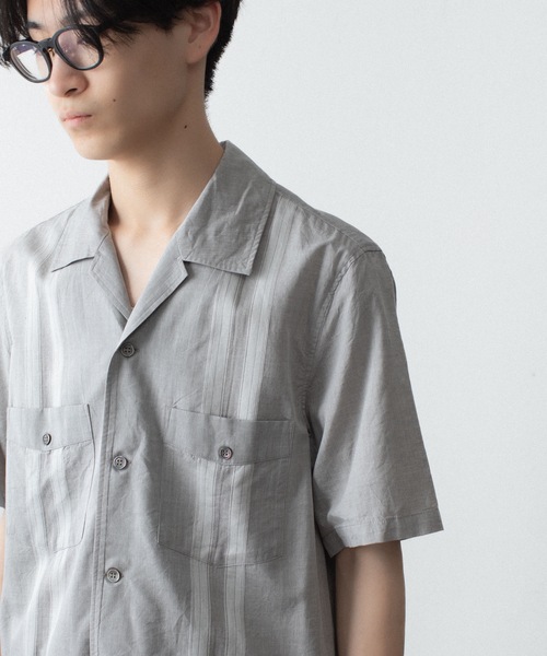 ATTACHMENT（アタッチメント）の「CO/TEN ジャガードローン グアヤベラ SHIRT / CO/TEN JACQUARD LAWN GUAYABERA SHIRT（シャツ/ブラウス・メンズ・ライトブルー/グレー/オフホワイト・3/2/1）」の22枚目の写真