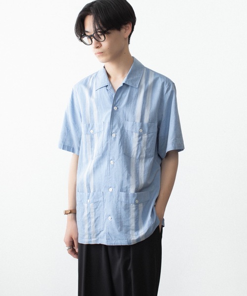 ATTACHMENT（アタッチメント）の「CO/TEN ジャガードローン グアヤベラ SHIRT / CO/TEN JACQUARD LAWN GUAYABERA SHIRT（シャツ/ブラウス・メンズ・ライトブルー/グレー/オフホワイト・3/2/1）」の15枚目の写真