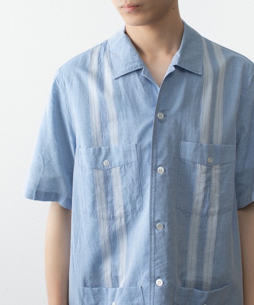 ATTACHMENT（アタッチメント）の「CO/TEN ジャガードローン グアヤベラ SHIRT / CO/TEN JACQUARD LAWN GUAYABERA SHIRT（シャツ/ブラウス・メンズ・ライトブルー/グレー/オフホワイト・3/2/1）」の18枚目の写真