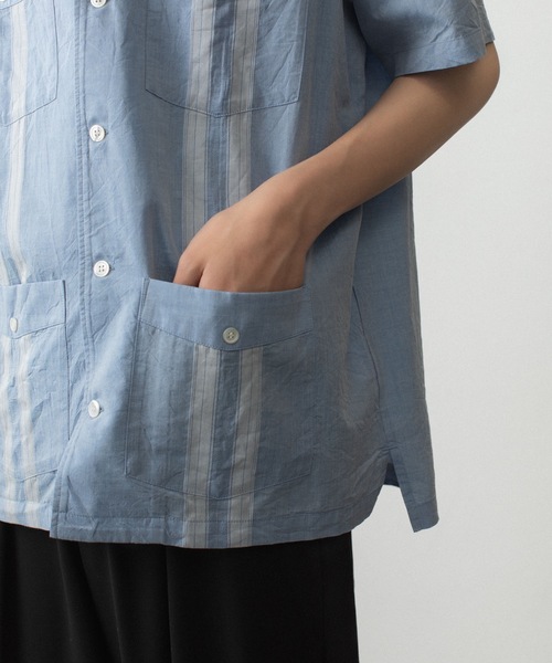 ATTACHMENT（アタッチメント）の「CO/TEN ジャガードローン グアヤベラ SHIRT / CO/TEN JACQUARD LAWN GUAYABERA SHIRT（シャツ/ブラウス・メンズ・ライトブルー/グレー/オフホワイト・3/2/1）」の20枚目の写真
