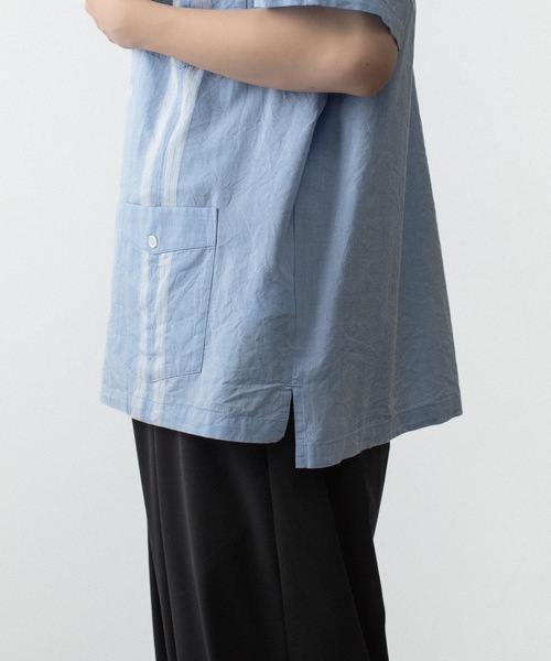 ATTACHMENT（アタッチメント）の「CO/TEN ジャガードローン グアヤベラ SHIRT / CO/TEN JACQUARD LAWN GUAYABERA SHIRT（シャツ/ブラウス・メンズ・ライトブルー/グレー/オフホワイト・3/2/1）」の9枚目の写真