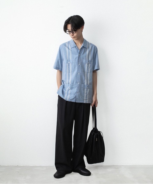 ATTACHMENT（アタッチメント）の「CO/TEN ジャガードローン グアヤベラ SHIRT / CO/TEN JACQUARD LAWN GUAYABERA SHIRT（シャツ/ブラウス・メンズ・ライトブルー/グレー/オフホワイト・3/2/1）」の10枚目の写真