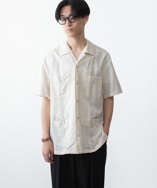 ATTACHMENT（アタッチメント）の「CO/TEN ジャガードローン グアヤベラ SHIRT / CO/TEN JACQUARD LAWN GUAYABERA SHIRT（シャツ/ブラウス・メンズ・ライトブルー/グレー/オフホワイト・3/2/1）」の12枚目の写真