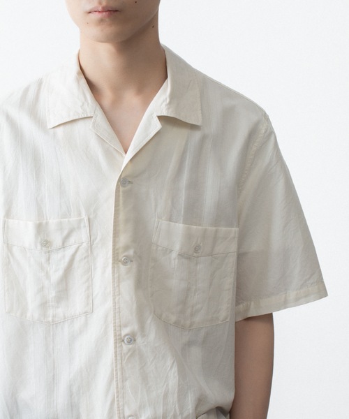 ATTACHMENT（アタッチメント）の「CO/TEN ジャガードローン グアヤベラ SHIRT / CO/TEN JACQUARD LAWN GUAYABERA SHIRT（シャツ/ブラウス・メンズ・ライトブルー/グレー/オフホワイト・3/2/1）」の4枚目の写真