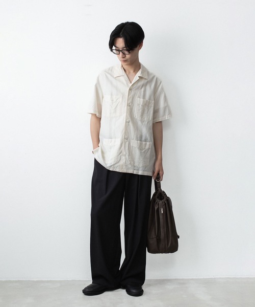 ATTACHMENT（アタッチメント）の「CO/TEN ジャガードローン グアヤベラ SHIRT / CO/TEN JACQUARD LAWN GUAYABERA SHIRT（シャツ/ブラウス・メンズ・ライトブルー/グレー/オフホワイト・3/2/1）」の8枚目の写真
