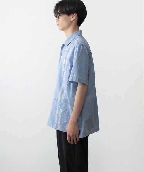 ATTACHMENT（アタッチメント）の「CO/TEN ジャガードローン グアヤベラ SHIRT / CO/TEN JACQUARD LAWN GUAYABERA SHIRT（シャツ/ブラウス・メンズ・ライトブルー/グレー/オフホワイト・3/2/1）」の16枚目の写真