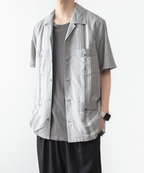 ATTACHMENT(アタッチメント)の「CO/TEN ジャガードローン グアヤベラ SHIRT / CO/TEN JACQUARD LAWN GUAYABERA SHIRT(シャツ/ブラウス・メンズ・ライトブルー/グレー/オフホワイト・3/2/1)」の13枚目の写真