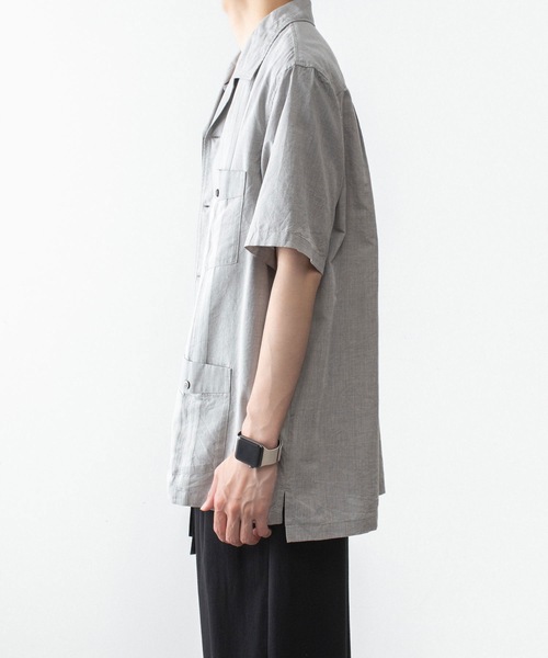 ATTACHMENT(アタッチメント)の「CO/TEN ジャガードローン グアヤベラ SHIRT / CO/TEN JACQUARD LAWN GUAYABERA SHIRT(シャツ/ブラウス・メンズ・ライトブルー/グレー/オフホワイト・3/2/1)」の12枚目の写真