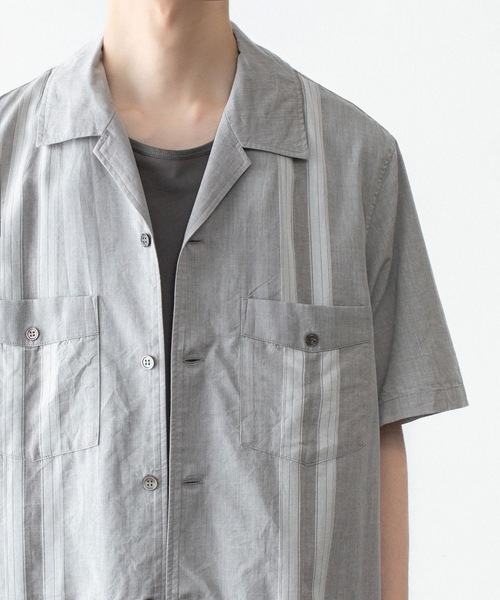 ATTACHMENT(アタッチメント)の「CO/TEN ジャガードローン グアヤベラ SHIRT / CO/TEN JACQUARD LAWN GUAYABERA SHIRT(シャツ/ブラウス・メンズ・ライトブルー/グレー/オフホワイト・3/2/1)」の10枚目の写真