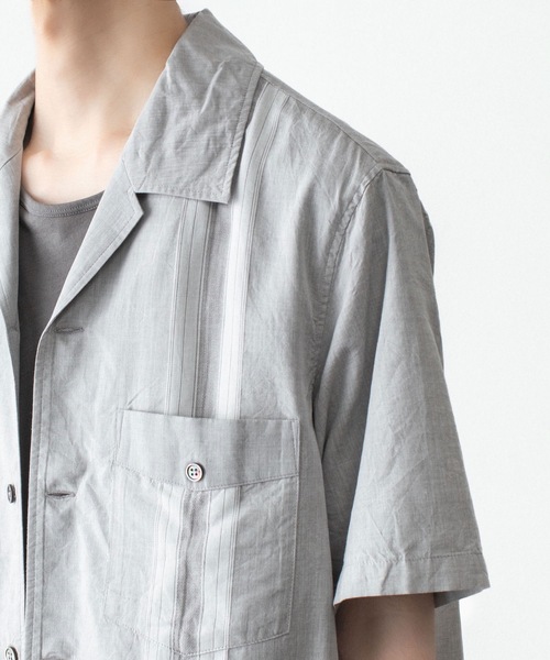 ATTACHMENT(アタッチメント)の「CO/TEN ジャガードローン グアヤベラ SHIRT / CO/TEN JACQUARD LAWN GUAYABERA SHIRT(シャツ/ブラウス・メンズ・ライトブルー/グレー/オフホワイト・3/2/1)」の21枚目の写真