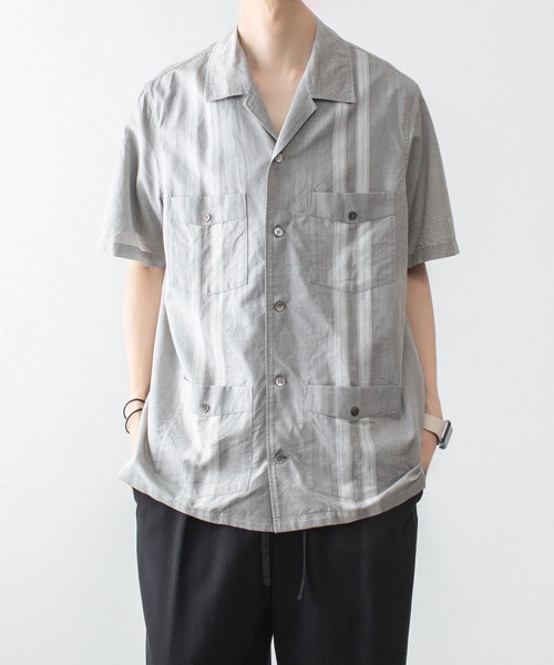 ATTACHMENT(アタッチメント)の「CO/TEN ジャガードローン グアヤベラ SHIRT / CO/TEN JACQUARD LAWN GUAYABERA SHIRT(シャツ/ブラウス・メンズ・ライトブルー/グレー/オフホワイト・3/2/1)」の15枚目の写真