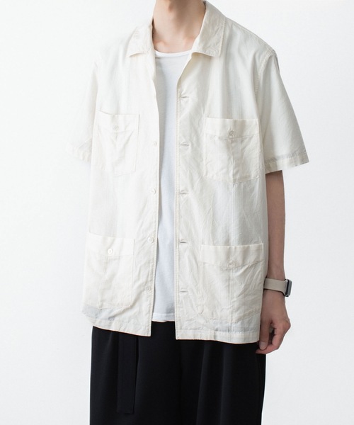 ATTACHMENT(アタッチメント)の「CO/TEN ジャガードローン グアヤベラ SHIRT / CO/TEN JACQUARD LAWN GUAYABERA SHIRT(シャツ/ブラウス・メンズ・ライトブルー/グレー/オフホワイト・3/2/1)」の17枚目の写真