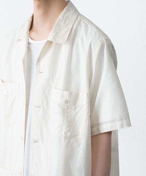 ATTACHMENT(アタッチメント)の「CO/TEN ジャガードローン グアヤベラ SHIRT / CO/TEN JACQUARD LAWN GUAYABERA SHIRT(シャツ/ブラウス・メンズ・ライトブルー/グレー/オフホワイト・3/2/1)」の4枚目の写真