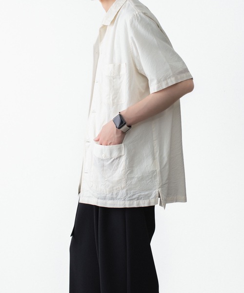 ATTACHMENT(アタッチメント)の「CO/TEN ジャガードローン グアヤベラ SHIRT / CO/TEN JACQUARD LAWN GUAYABERA SHIRT(シャツ/ブラウス・メンズ・ライトブルー/グレー/オフホワイト・3/2/1)」の5枚目の写真