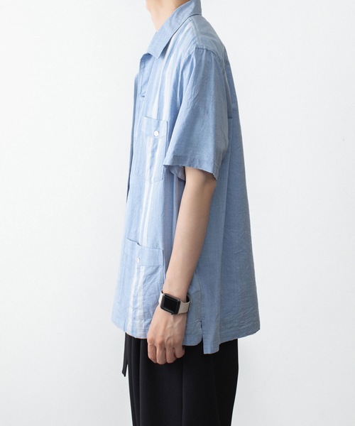 ATTACHMENT(アタッチメント)の「CO/TEN ジャガードローン グアヤベラ SHIRT / CO/TEN JACQUARD LAWN GUAYABERA SHIRT(シャツ/ブラウス・メンズ・ライトブルー/グレー/オフホワイト・3/2/1)」の9枚目の写真