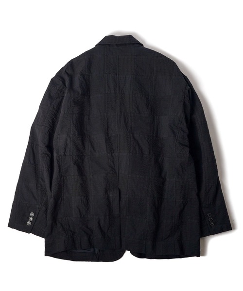 Subciety(サブサエティ)の「Patchwork tailored jacket(テーラードジャケット・メンズ・ブラック/ホワイト・SMALL/MEDIUM/LARGE/X-LARGE)」の9枚目の写真