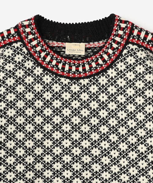 Bshop（ビショップ）の「Longa Liis | ヴィンテージ フォークセーター BLACK MEN（ニット/セーター・メンズ・ブラック系その他・M/L）」の4枚目の写真