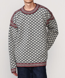 Bshop | Longa Liis | ヴィンテージ フォークセーター BLACK MEN(ニット/セーター)