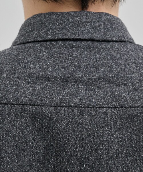 UNITED TOKYO（ユナイテッドトウキョウ）の「SOFT TWEED レギュラーカラーシャツ（シャツ/ブラウス・メンズ・ダークグレー/ブラウン・1/2/3）」の7枚目の写真