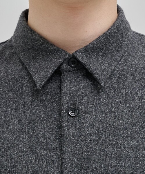 UNITED TOKYO（ユナイテッドトウキョウ）の「SOFT TWEED レギュラーカラーシャツ（シャツ/ブラウス・メンズ・ダークグレー/ブラウン・1/2/3）」の11枚目の写真