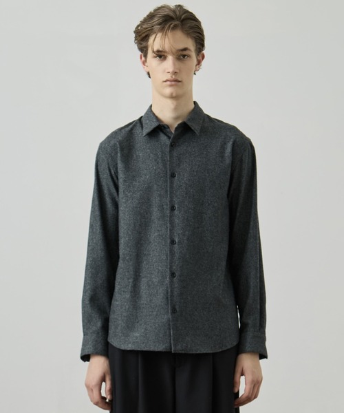 UNITED TOKYO（ユナイテッドトウキョウ）の「SOFT TWEED レギュラーカラーシャツ（シャツ/ブラウス・メンズ・ダークグレー/ブラウン・1/2/3）」の16枚目の写真