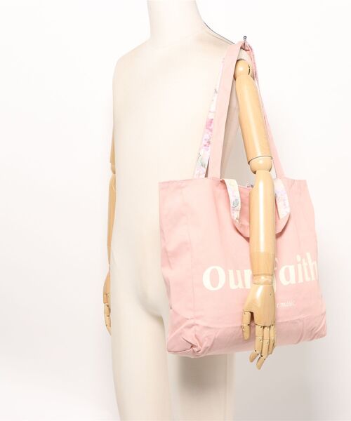 oshipic/推し活トートバッグ/花柄リバーシブルトートバッグ/大容量