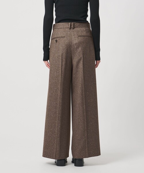 UNITED ARROWS（ユナイテッドアローズ）の「ツイードライク 2タック ワイド パンツ（その他パンツ・レディース・ナチュラル/ダークブラウン・38/34/36）」の10枚目の写真