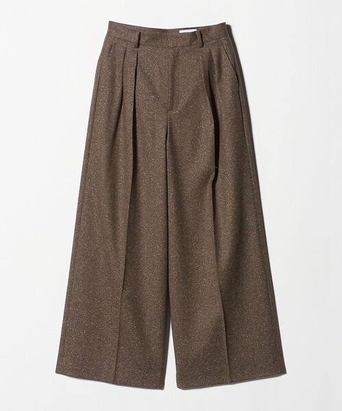 UNITED ARROWS（ユナイテッドアローズ）の「ツイードライク 2タック ワイド パンツ（その他パンツ・レディース・ナチュラル/ダークブラウン・38/34/36）」の11枚目の写真