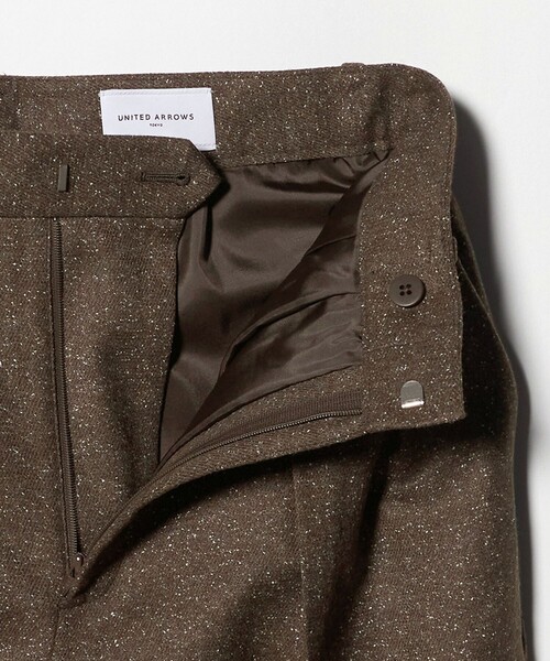 UNITED ARROWS（ユナイテッドアローズ）の「ツイードライク 2タック ワイド パンツ（その他パンツ・レディース・ナチュラル/ダークブラウン・38/34/36）」の17枚目の写真