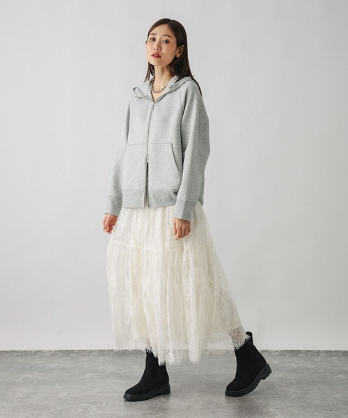 GLOBAL WORK（グローバルワーク）の「フワフワHugmeレーススカートSET/580927（ワンピース・レディース・グレー系その他6/ブラウン系その他/キャメル・MEDIUM/LARGE）」の17枚目の写真