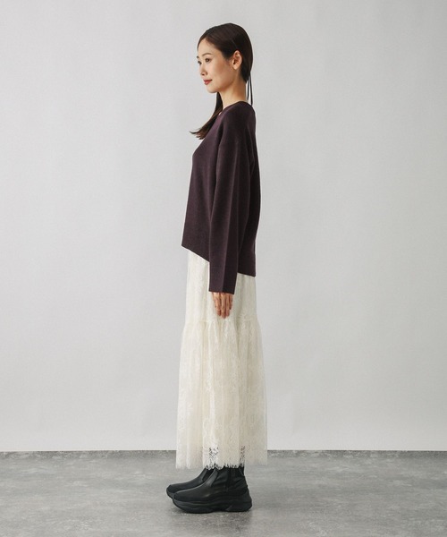 GLOBAL WORK（グローバルワーク）の「フワフワHugmeレーススカートSET/580927（ワンピース・レディース・グレー系その他6/ブラウン系その他/キャメル・MEDIUM/LARGE）」の22枚目の写真