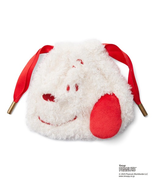 MILKFED.（ミルクフェド）の「MILKFED. × PEANUTS DRAWSTRING POUCH（ソックス/靴下・レディース・オフホワイト・ONE SIZE）」の2枚目の写真