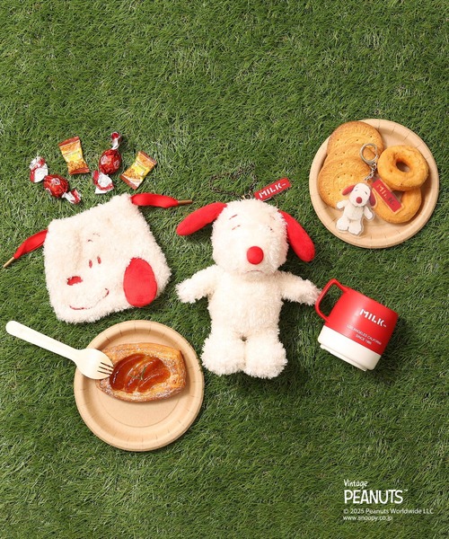 MILKFED.（ミルクフェド）の「MILKFED. × PEANUTS DRAWSTRING POUCH（ソックス/靴下・レディース・オフホワイト・ONE SIZE）」の9枚目の写真