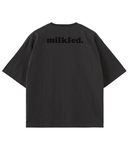 MILKFED.(ミルクフェド)の「COOPER LOGO WIDE S/S TEE(Tシャツ/カットソー・レディース・オフホワイト/ライトパープル/チャコール・M/L)」の5枚目の写真