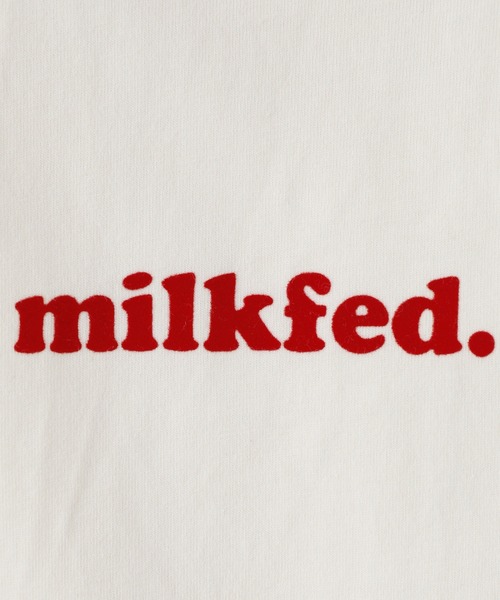 MILKFED.(ミルクフェド)の「COOPER LOGO WIDE S/S TEE(Tシャツ/カットソー・レディース・オフホワイト/ライトパープル/チャコール・M/L)」の9枚目の写真