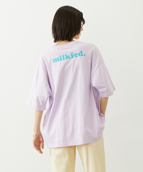 MILKFED.(ミルクフェド)の「COOPER LOGO WIDE S/S TEE(Tシャツ/カットソー・レディース・オフホワイト/ライトパープル/チャコール・M/L)」の13枚目の写真
