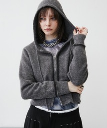 MONOe（モノエ）の「スプレー加工配色ダブルジップパーカー（パーカー）」