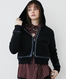 MONOe（モノエ）の「スプレー加工配色ダブルジップパーカー（パーカー）」