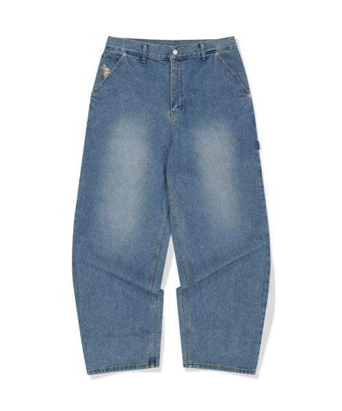WKNDRS(ウィーキャンドース)の「DRAGGY WORK PANTS (DENIM)(デニムパンツ・レディース・その他・SMALL/MEDIUM/LARGE/X-LARGE)」の2枚目の写真